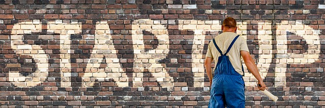startup, wall, painter