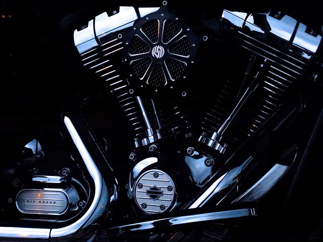 motorcycle, engine, metal