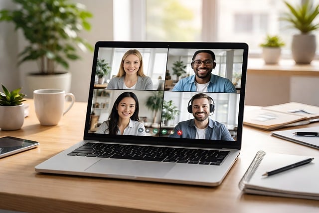 remote work, online meeting, team collaboration